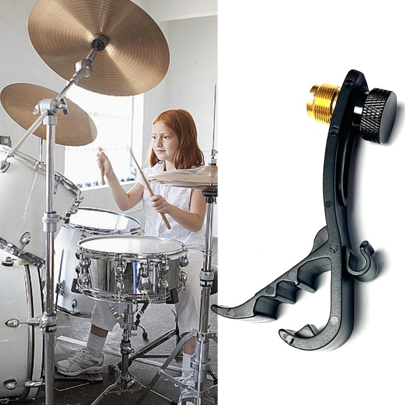 Drum Microphones Shockproof Clip Adjustable Mic Mount Clamps Drum Microphones Securing Clip Musical Instrument Supplies