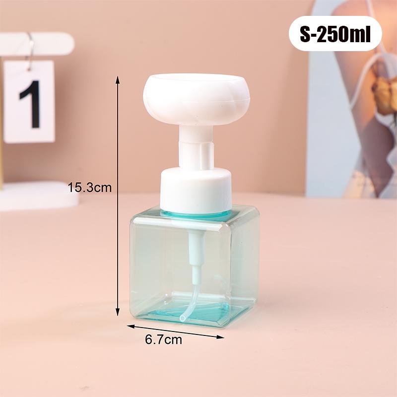 250/450ml Espuma Floral Jabón de Manos Linda Flor Burbuja Botella Dispensador de Jabón Líquido Botella con Bomba de Jabón de Manos Baño Pulsador Lavado de Manos
