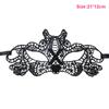Halloween Black Queen Lace Mask Bez pevného tvaru Nášivky výšivky Party Kostým Karnevalová maska ​​Žena Maškarní maska
