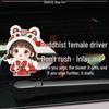 Funny 'Buddha-Like Driver: Don’t Rush, Let Me Pass' Car Sticker for Female Drivers