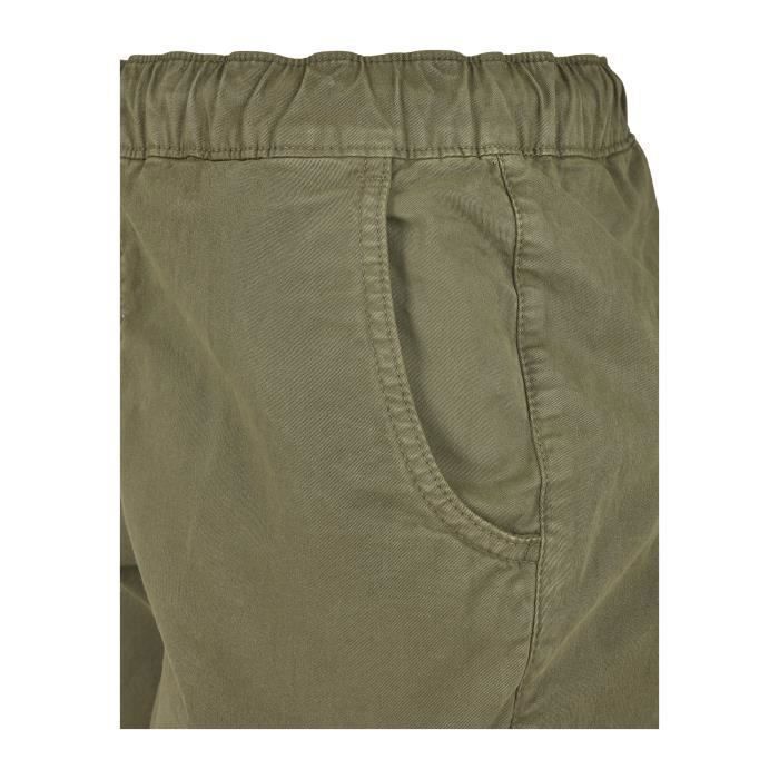 Pantalon Femme - Urban Classics - High Waist Cargo - Vert Olive - Taille Haute - Adulte