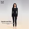 Maoren 5.0 Celebrity Wool Blend Round Neck Thermal Underwear Set