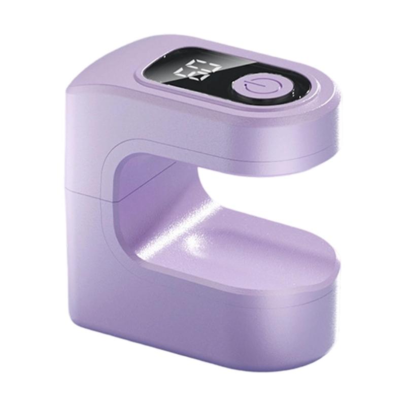 Nail Dryer Machine Quick Drying LED Nail Light Compact Cubes Style For Home Salon Use Rapid Cure Function 300mAh Battery фиолетовый