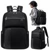 Black Elegant City Backpack for Work Modern Spacious for 15.6" Laptop Arctic Hunter B00808 Black