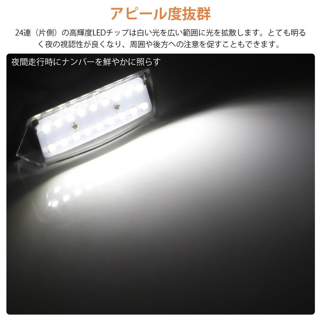 Catland License Lamp LED Nissan Serena C25 C26 Notebook E11 E12 E13 Notebook Aura