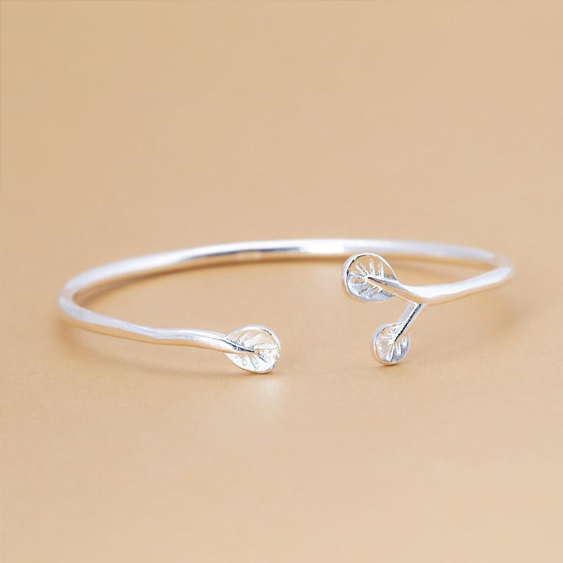 

Simple And Elegant Leaf Fashion 925 Sterling Silver Olive Leaf Opening Bracelet TYB596 срібний