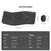 SANWA Ergonomic Wireless Keyboard and Vertical Mouse Set