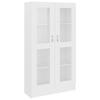 VidaXL Display Cabinet White 82.5x30.5x150 Cm Engineered Wood 802759