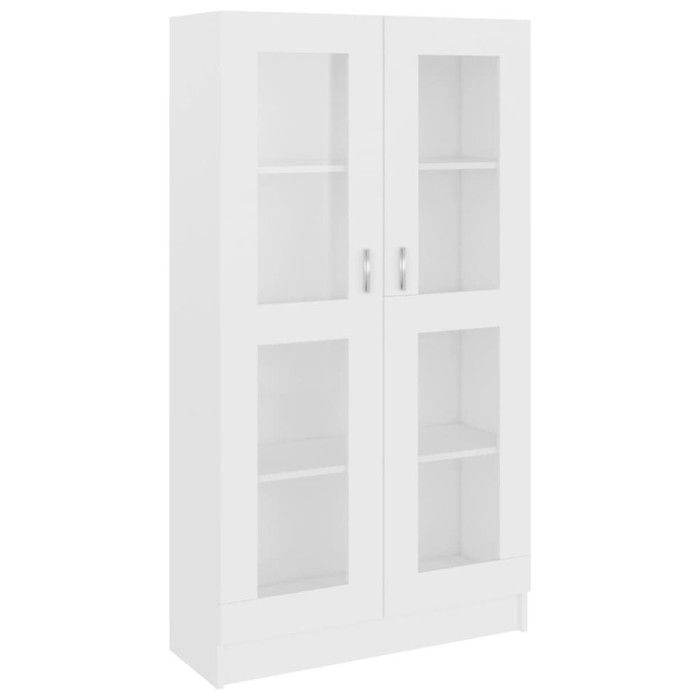 VidaXL Display Cabinet White 82.5x30.5x150 Cm Engineered Wood 802759