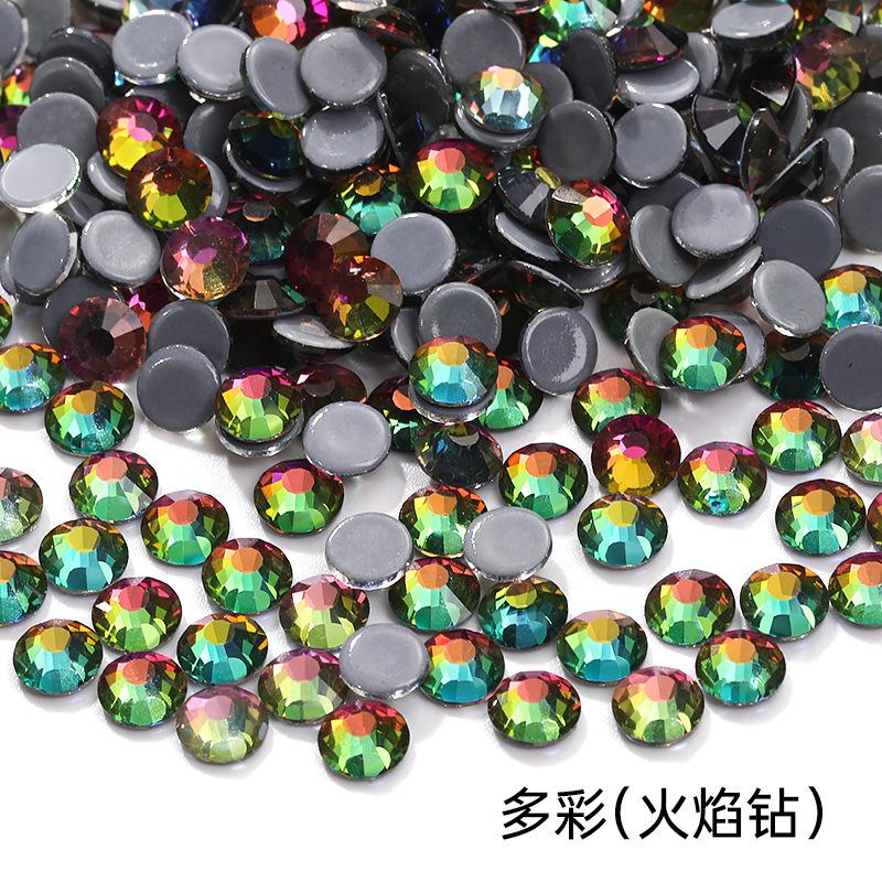 Kristallglas Flachboden Hot Drill Bekleidungszubehör Schmuckzubehör Aufkleber Strass Diy Zubehör Klebe Hot Drill Imitation Österreichischer