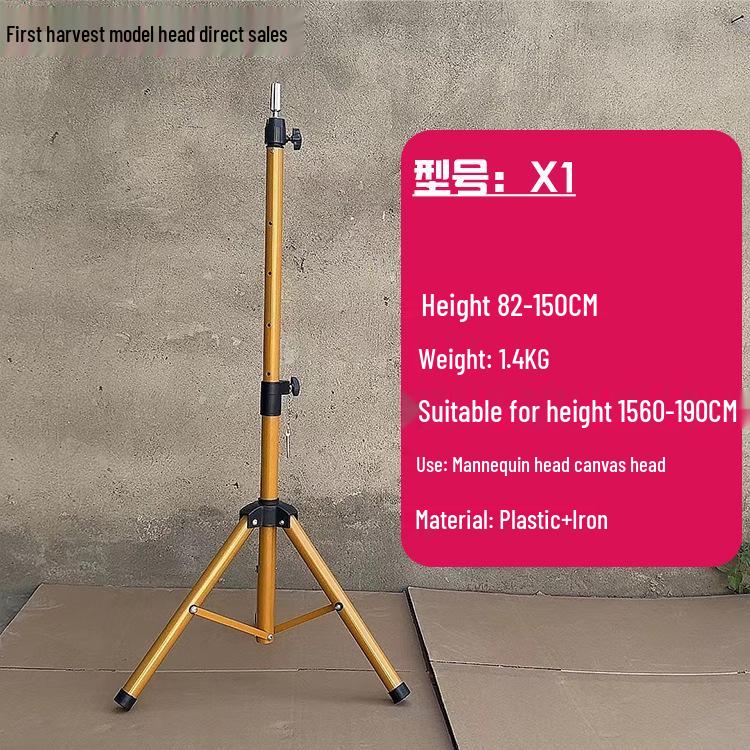 Rotatable Telescopic Mannequin Head Stand for Hairdressing and Haircutting