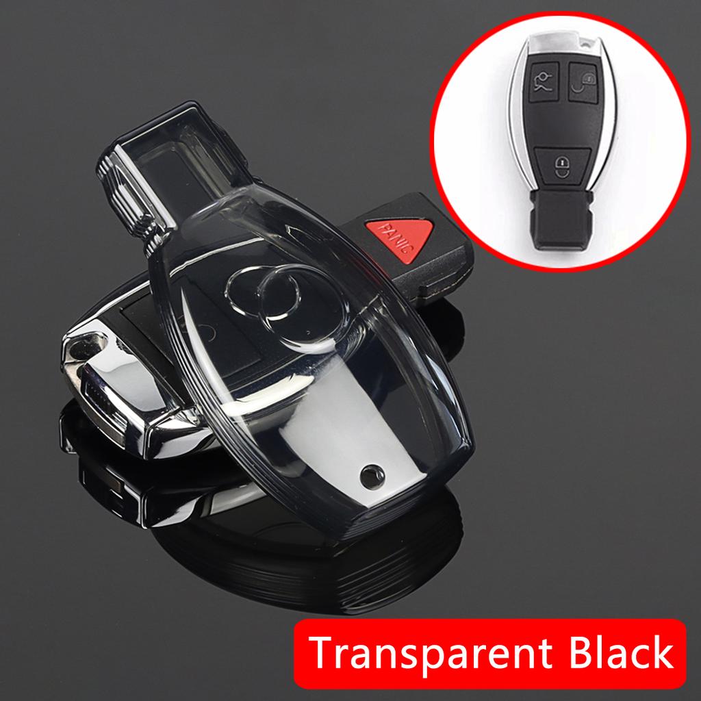 Transparent Tpu Car Key Case Accessories For Mercedes Benz W176 W246 W204 W205 W212 W221 W166 X253 C253 W463 C117 C218 X156 R172