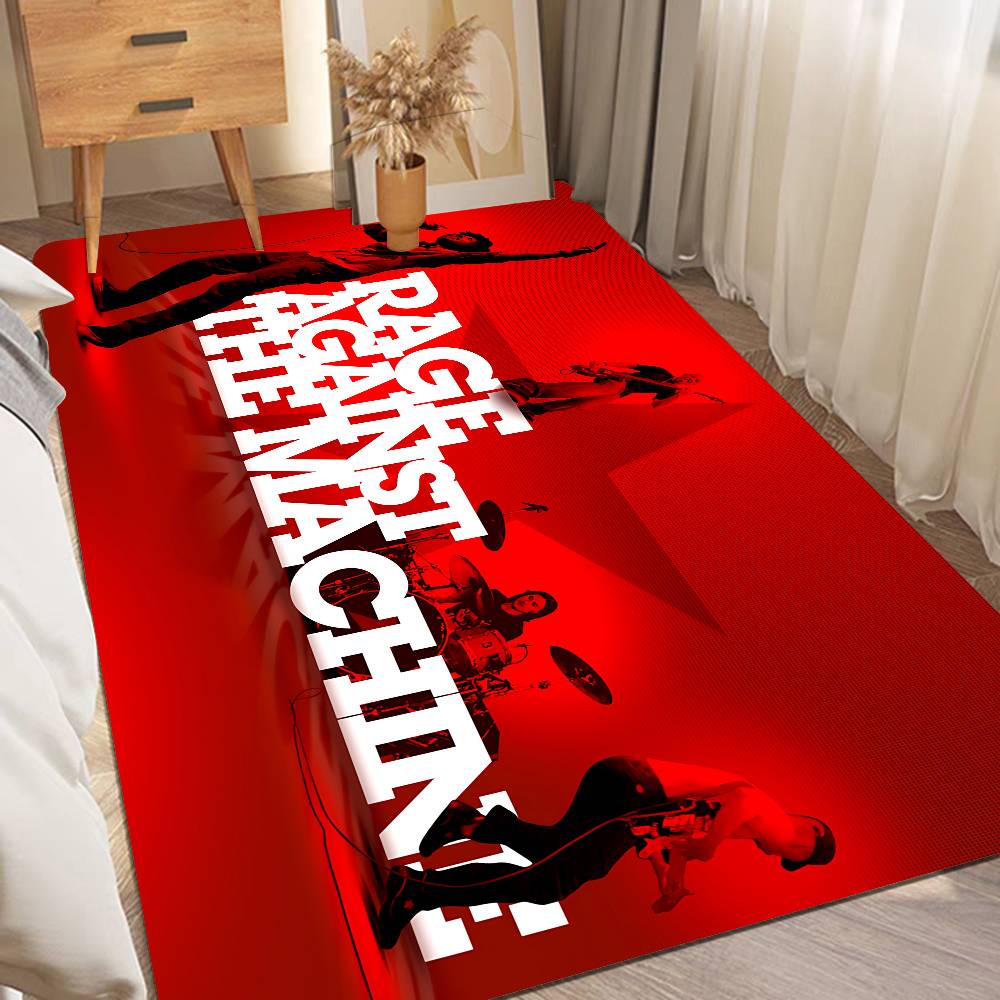 Rock Band Rage Against The Machine Room Mats Retro Multiple Choice Living Room Kitchen Rug Non-Slip Welcome Rug