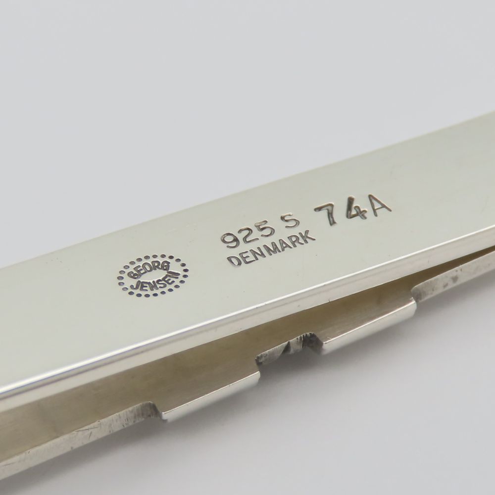 Used Georg Jensen Tie Pin 74A Silver925 9.5g Silver Suit