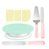 Nordic Baking Set: 137-Piece Home Cake Tools with Piping Bags, Stainless Steel Tips, and Turntable