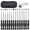 Carburetor Screwdriver Kit with Cleaning Brush & Storage Bag Carburetor Adjustment Repair Tool Motorcycle Tool Accessories