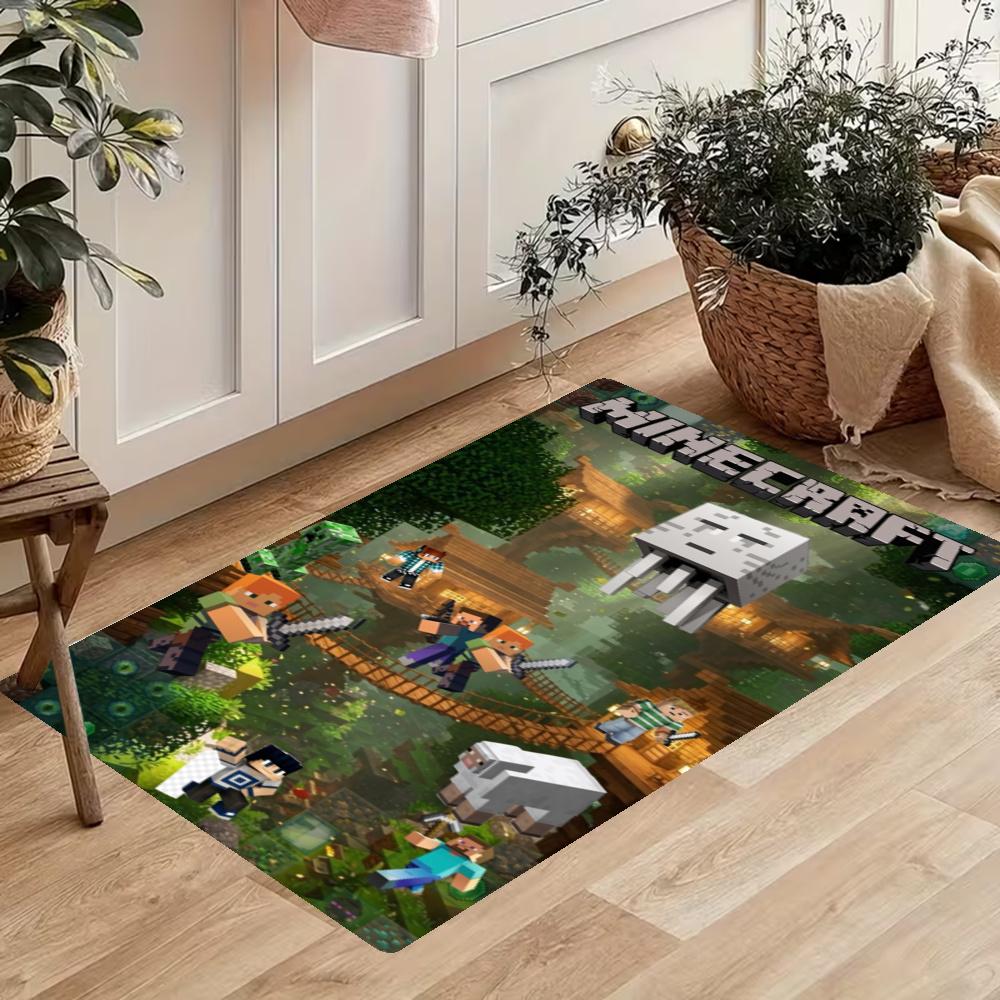 Minecraft Kitchen Carpet Nonslip Floor Mat Ideal For Indoor And Outdoor Entryway Door Mat Laundry Room Bathroom Foot Mat