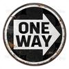 Vintage Retro Traffic Signs Collection HD Print Metal Tin Sign  Featuring  Unique Circular Warning  Prohibition Plates (No C