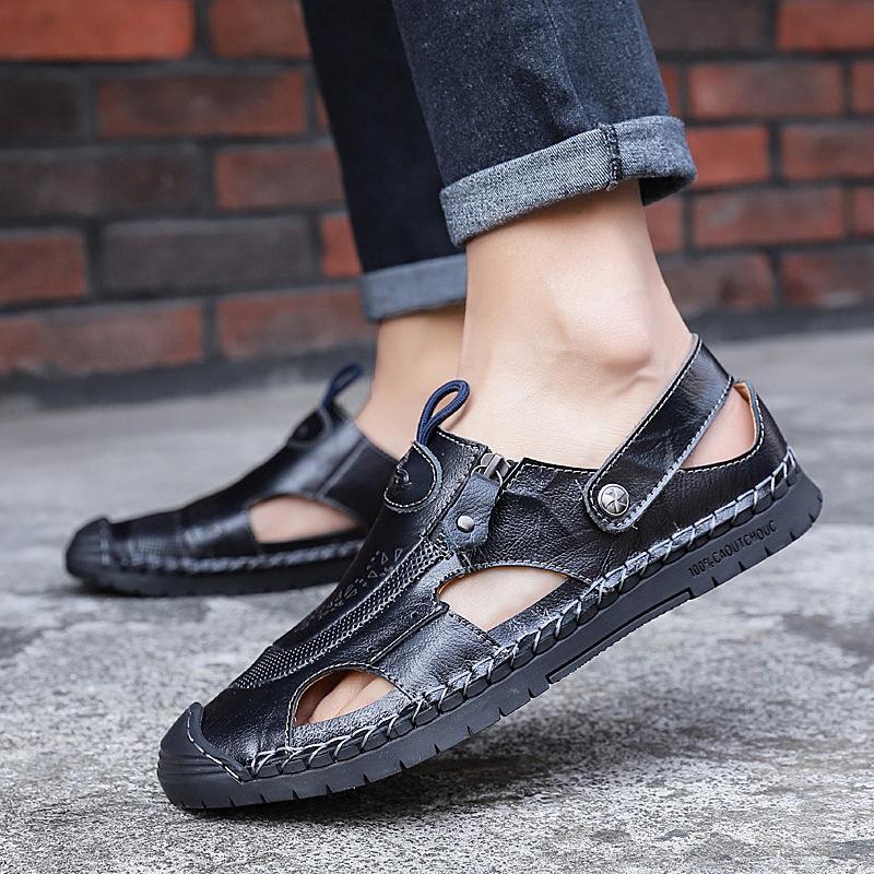 Übergröße Sommer Sandalen Trendige Pumps Strandschuhe Herren Dual Use Sandalen Atmungsaktive Freizeitschuhe