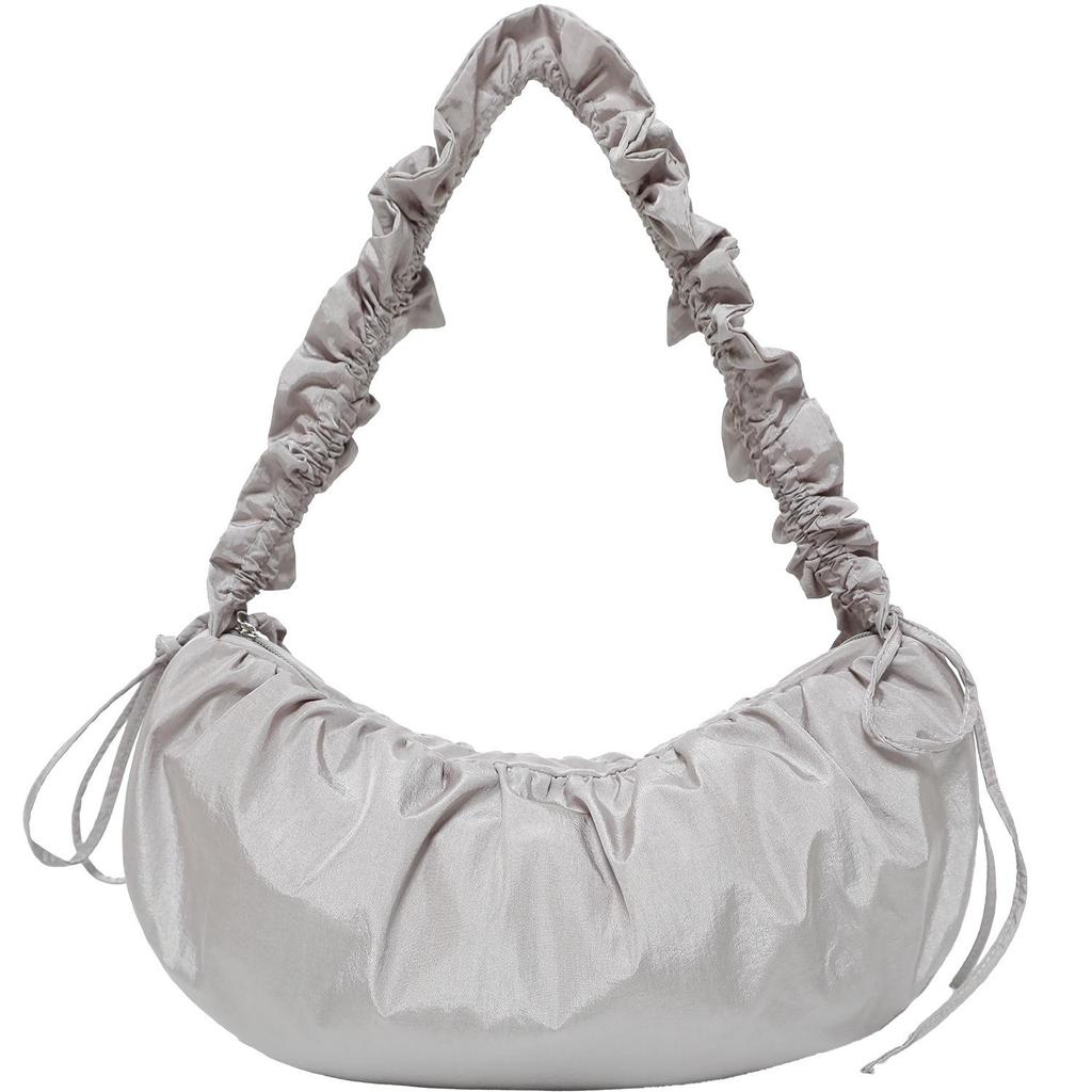 Gefaltete Wolken Koreanische Nischen Crossbody-Tragetasche, Große Kapazität Damen Knödeltasche
