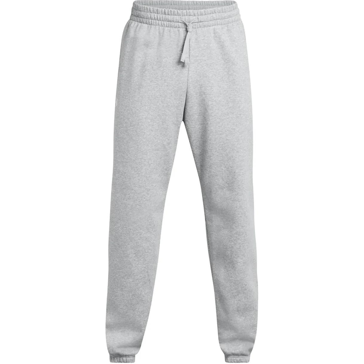 Under Armour Rival Fleece Puddle Pants Casual Pants Men s White Gray 1383097-011 L
