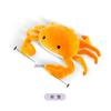 Simulation Fruits Vegetable Marine Animal Plush Toy Watermelon Pumpkin Crab Starfish Scallop Carp Soft Stuffed Plushie Doll Gift