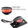 Motorcycle Taillight   Retro  LED Brake License Plate Light Indicator Lights(black)