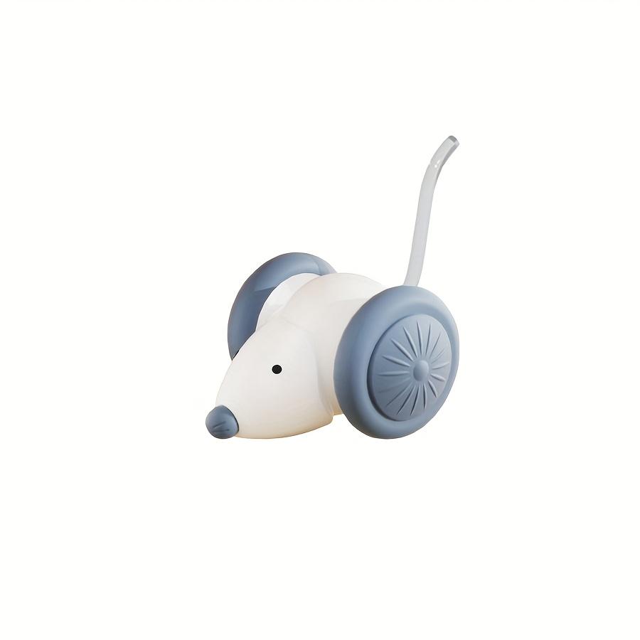 Interactive Electric Cat Toy Automatic Moving Mouse Car with Smart Obstacle Avoidance Rechargeable Self-Playing Kitten Teaser