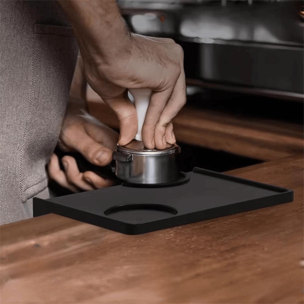 Corner Edge Silicone Coffee Tamper Mat Non-Slip Coffee Powder Press Pad Espresso Tamping Pad Cafe