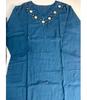 Women Designer Cotton Slub Kurta Pant Dupatta Set Indian Bollywood Top Tunic Kurti Salwar Suit