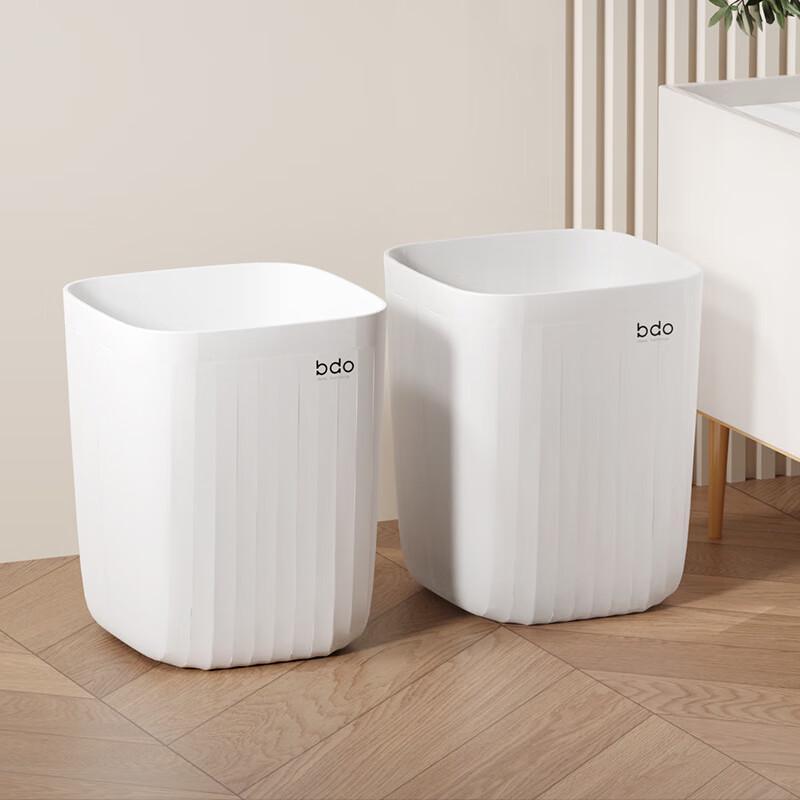 bdo Square Wave Pattern Lidless Trash Bin