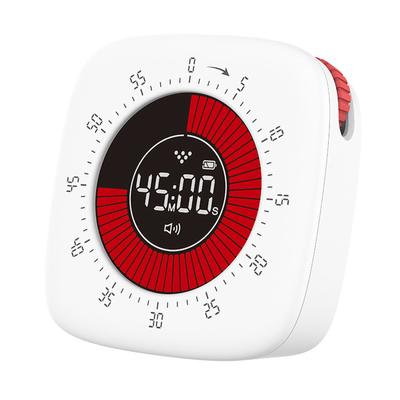 Neuer visueller Timer, wiederaufladbar, 60 Minuten Countdown, Kinder-Lernuhr, stiller Timer, Kinder, Erwachsene, mechanisches Timer-Management-Tool