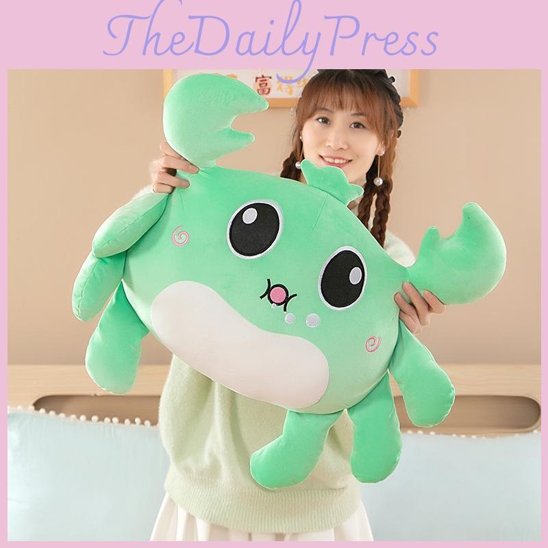 Adorable Plush Crab Toy For Girls Soft And Cozy Cushion Perfect For Kids' Gifts