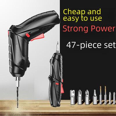 Rechargeable Mini Electric Screwdriver and Hand Drill Set for Home Use