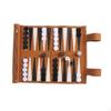 Skládací set Backgammon Kompaktní cestovní skládací hra pro cestovatele, nadšence, pikniky