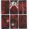 Dirty Red Tarot Deck 10,3*6cm 78 Stück Tarotkarten Kanalisiert Energie durch kühne Striche und auffällige Kontraste