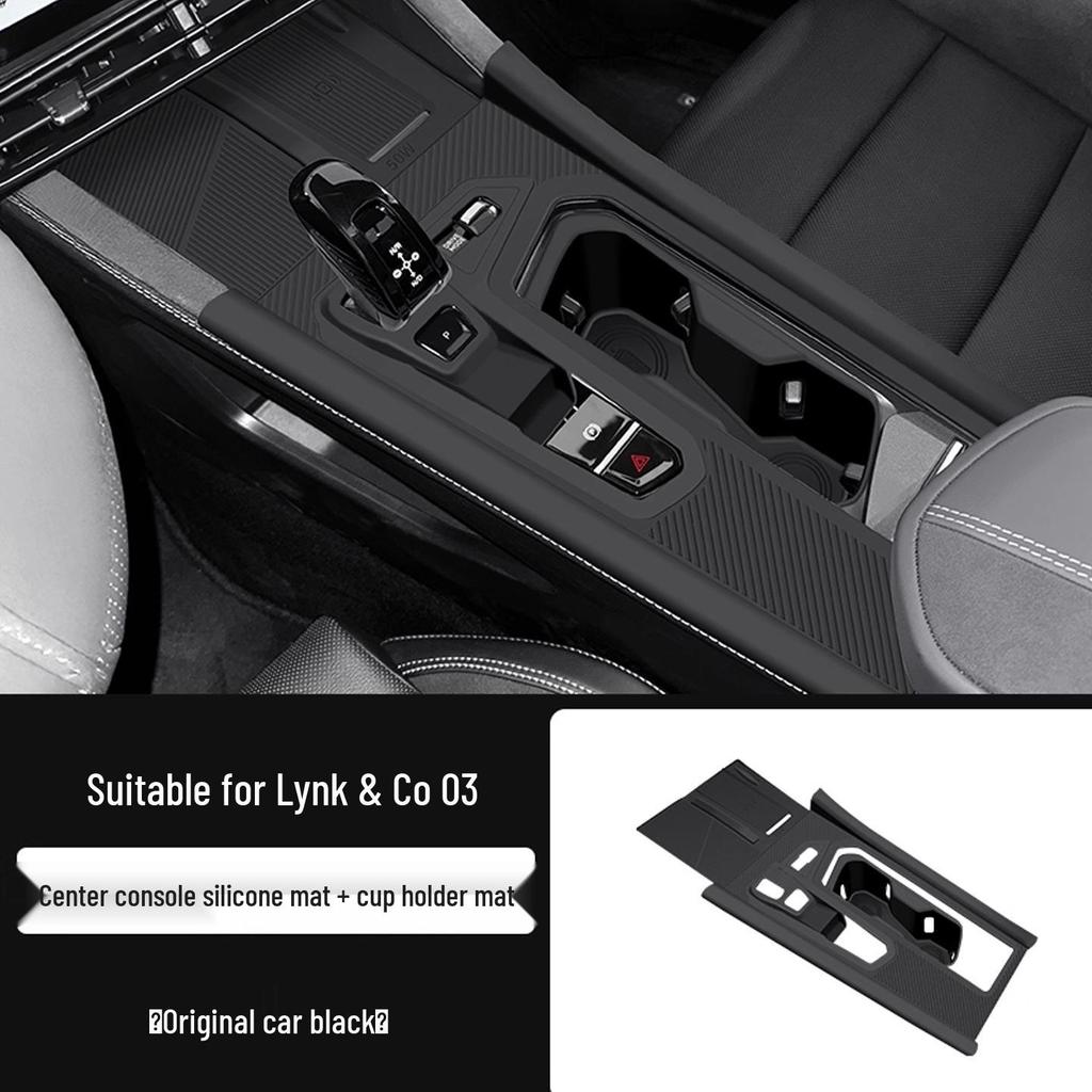 Lynk & Co 03 Door Storage Box Silicone Mat for Window Lift Button Protection