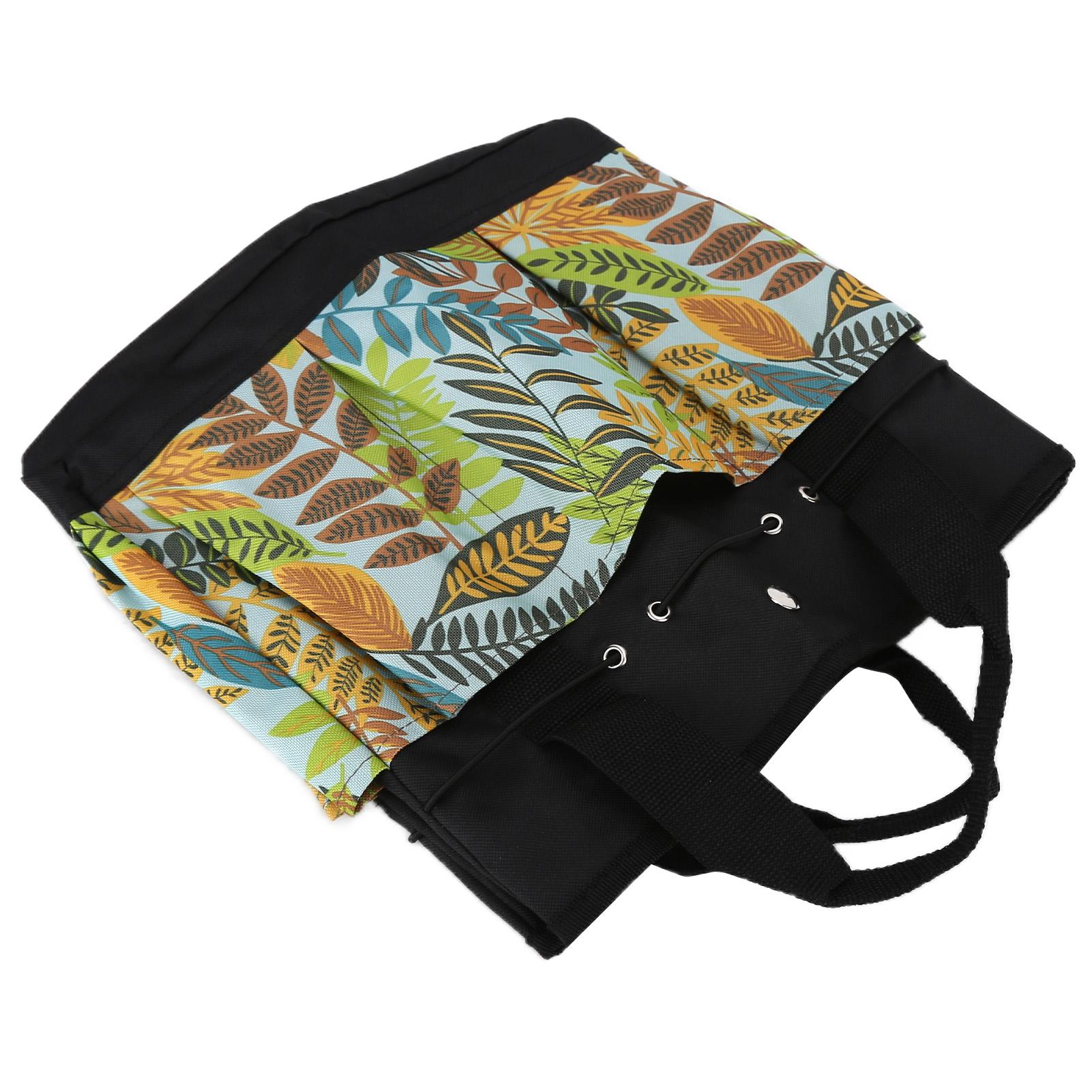 Садовая сумка-органайзер с цветочным принтом, многофункциональная, портативная, для хранения садовых инструментов, сумка-тоут с карманами