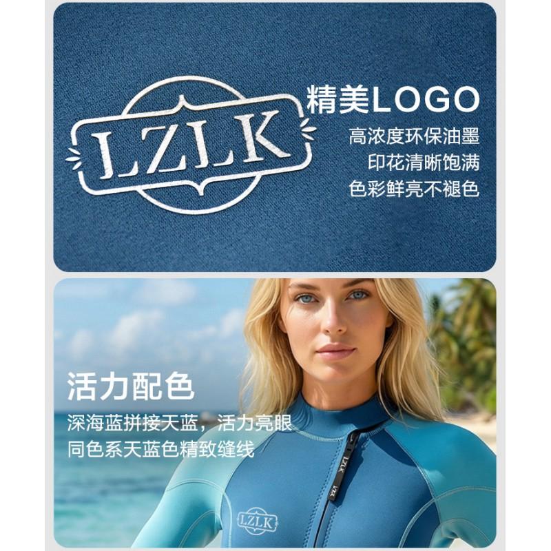 Womens 2mm Shorty Wetsuit With Front Zipper Warm UV-Protective Snorkeling Surfing Swimming
