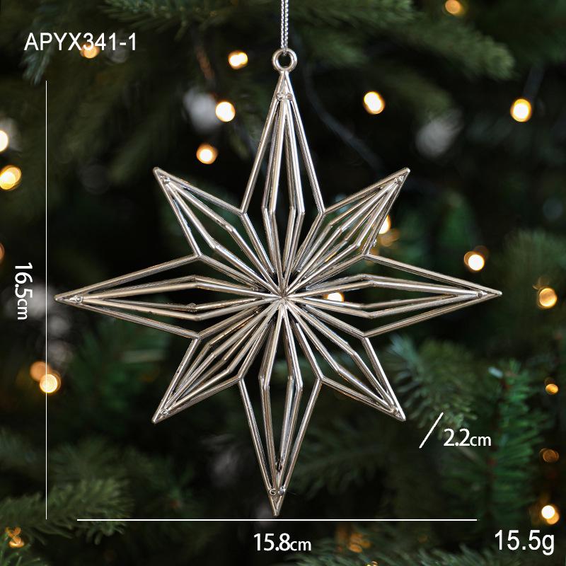 Silver Irregular Electroplated Christmas Tree Ornaments - Glossy Plastic Pendants In Stock