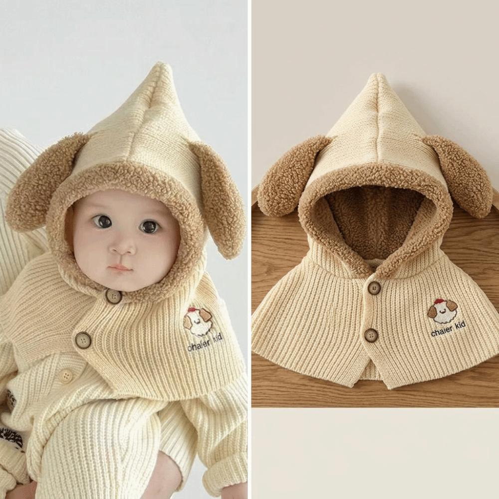Neck Warmer Knitted Ear Flap Hat Thick Warm Baby Dog Ear Hat Fall Winter Knit Hat  Winter Season
