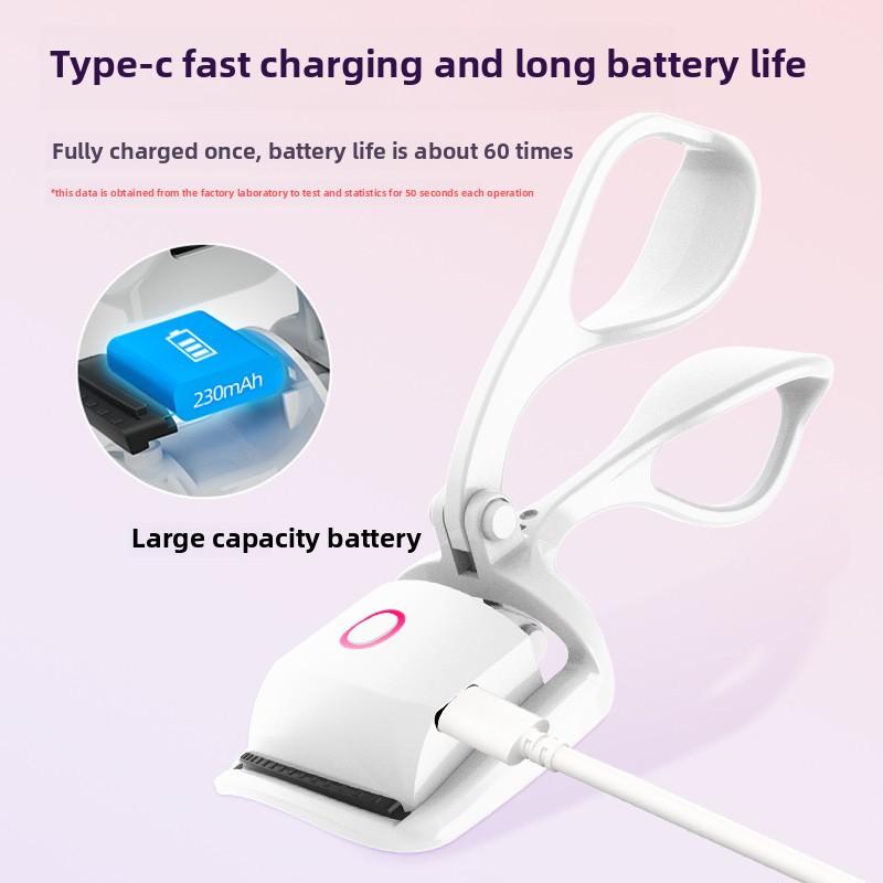 Elektrische beheizbare Wimpernzange, Bügel-Lockenstab, Elektrisches Heiz- und Lademodell, Langanhaltende Fixierung Wimpernzange, Bügel-Wimpernzange.