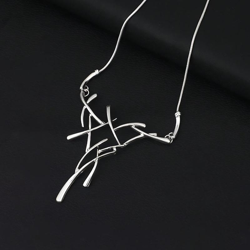 Irregular Geometric Tree Branch Clavicle Chain Personalized Elk Horn Ladies High-end Versatile Necklace