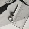 Silver Earrings with Nano Sapphire 1.86ct (2194972)