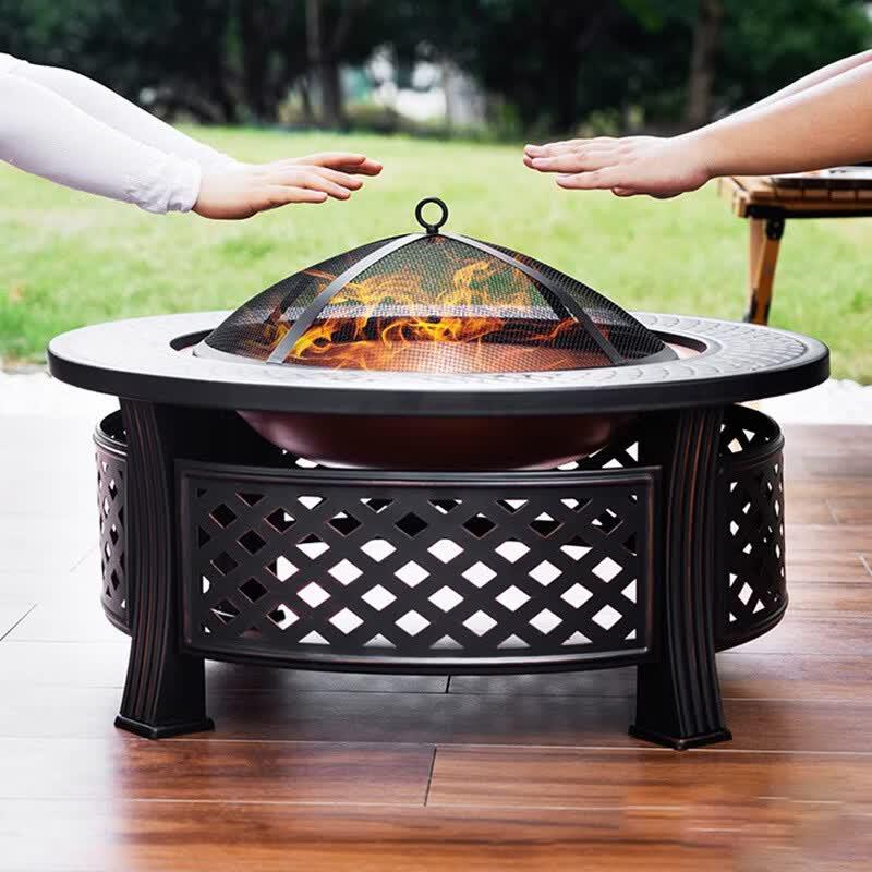 Outdoor Charcoal BBQ Fire Pit Stove