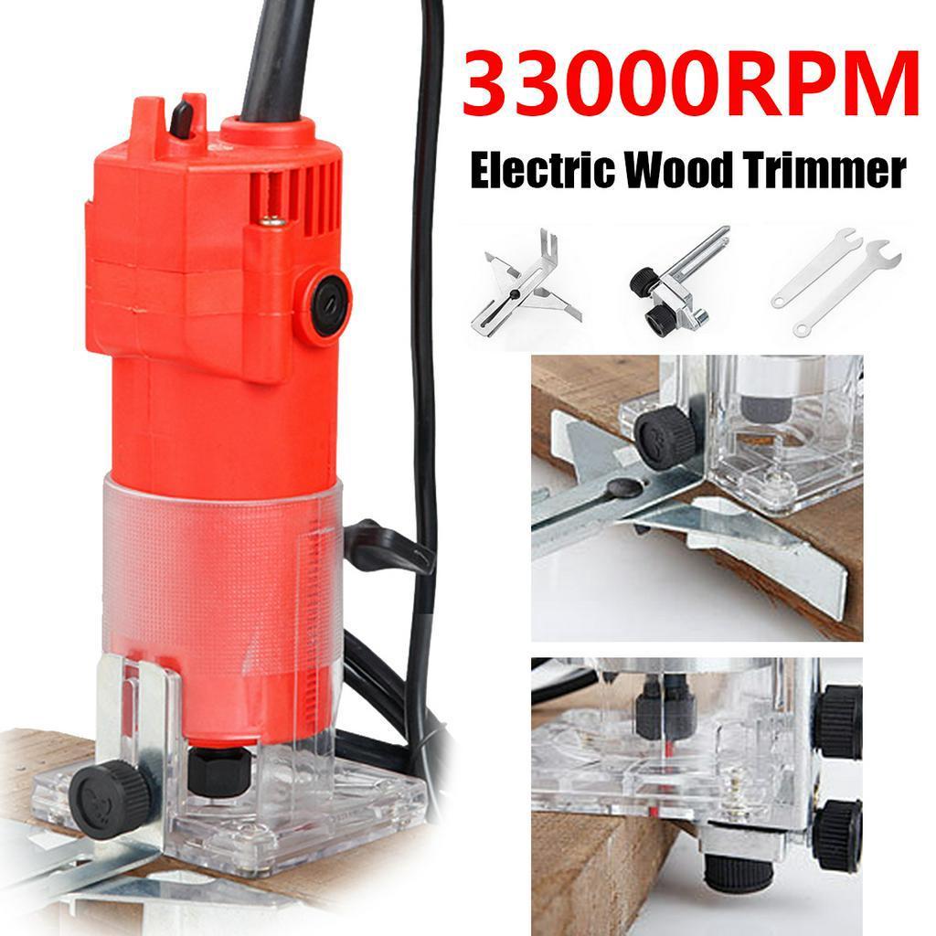 1200W 35000 ot/min Dřevoobráběcí Elektrická Frézka Dřevo Frézování Gravírování Drážkování Ořezávací Stroj Ruční Řezbářský Stroj Dřevoobráběcí Frézka