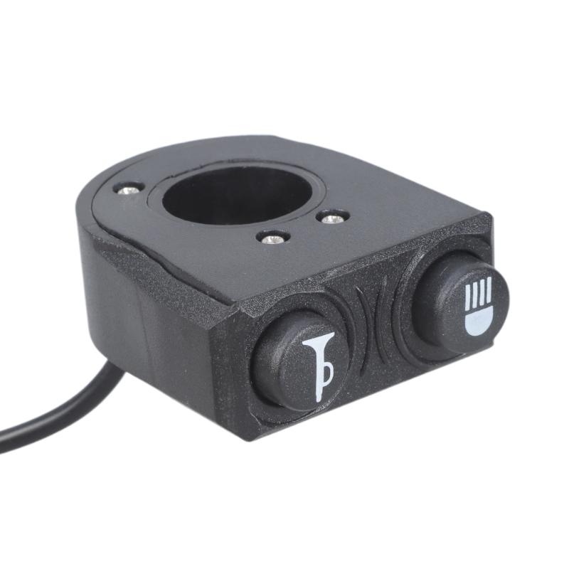 2-v-1 Elektrické svetlo na bicykel Nárazuvzdorné LED svetlo pre E-bike Predné svetlo s klaksónom Skvelý výkon