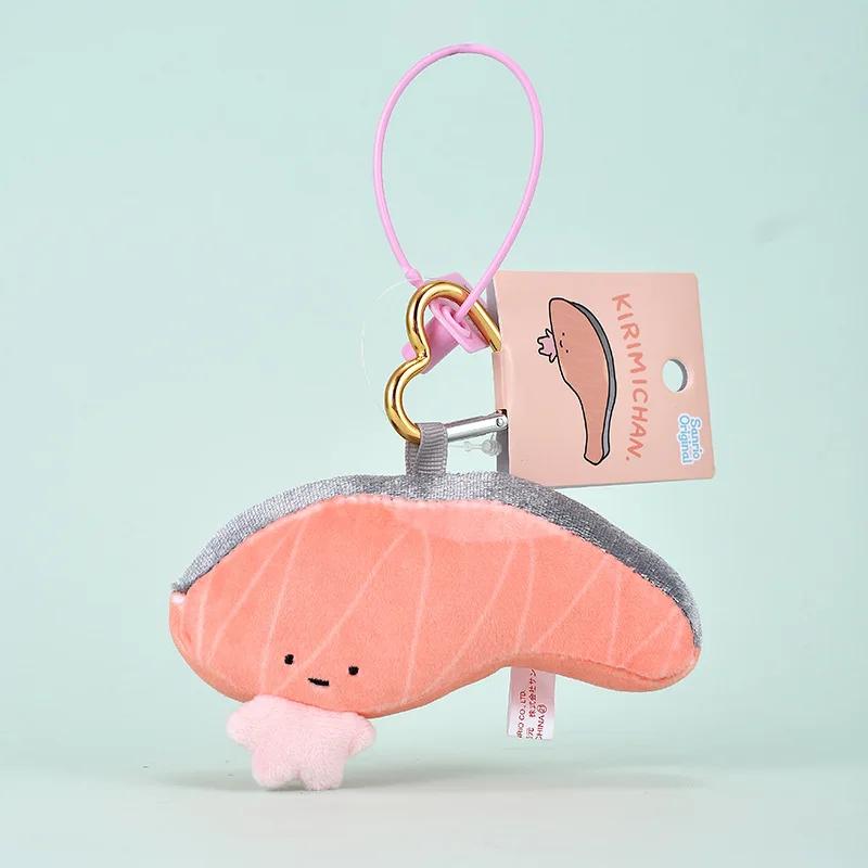 

Kawaii Sanrios Gudetama Keychain Hangyodon keyring My Melody Stuffed Backpack Pendant