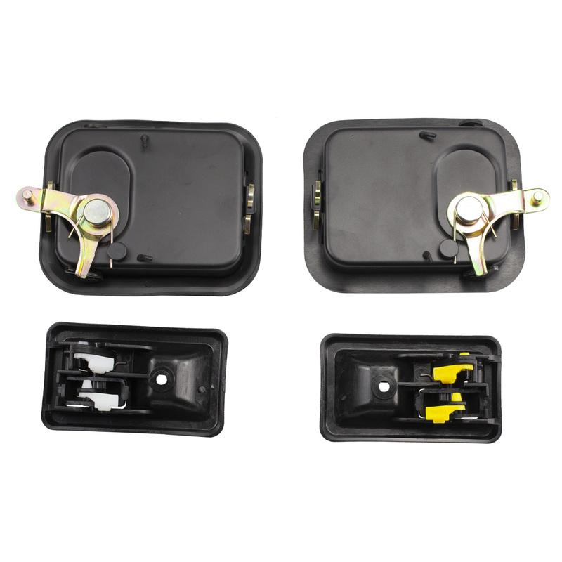 1 Set Car Interior&Exterior Door Handle Left and Right Side for Jeep Wrangler 1987-2006 Jeep CJ 1976-1986 55176477AB 55176383AE