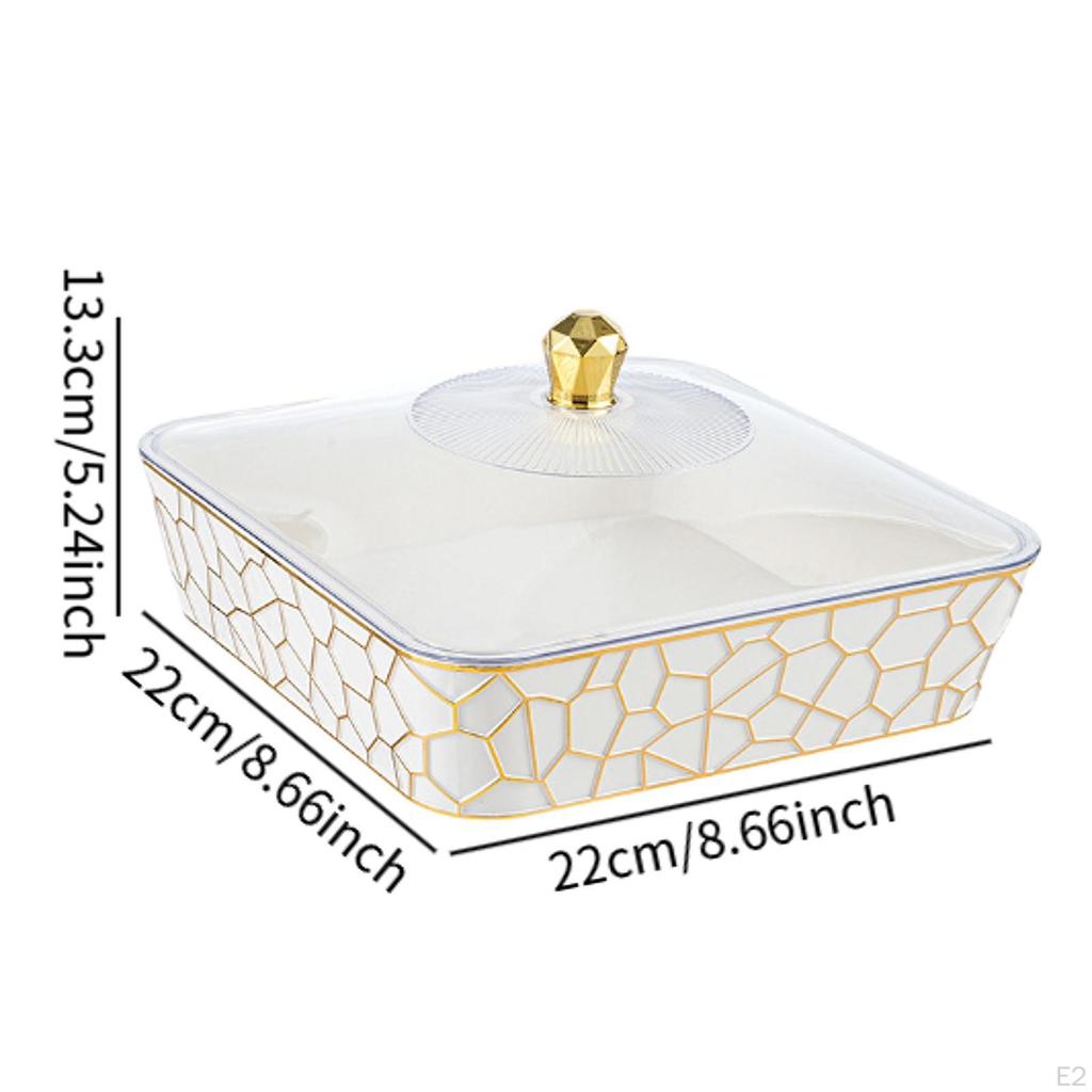 Food Serving Tray with Cover, Container for Home Use, Organizer Events
